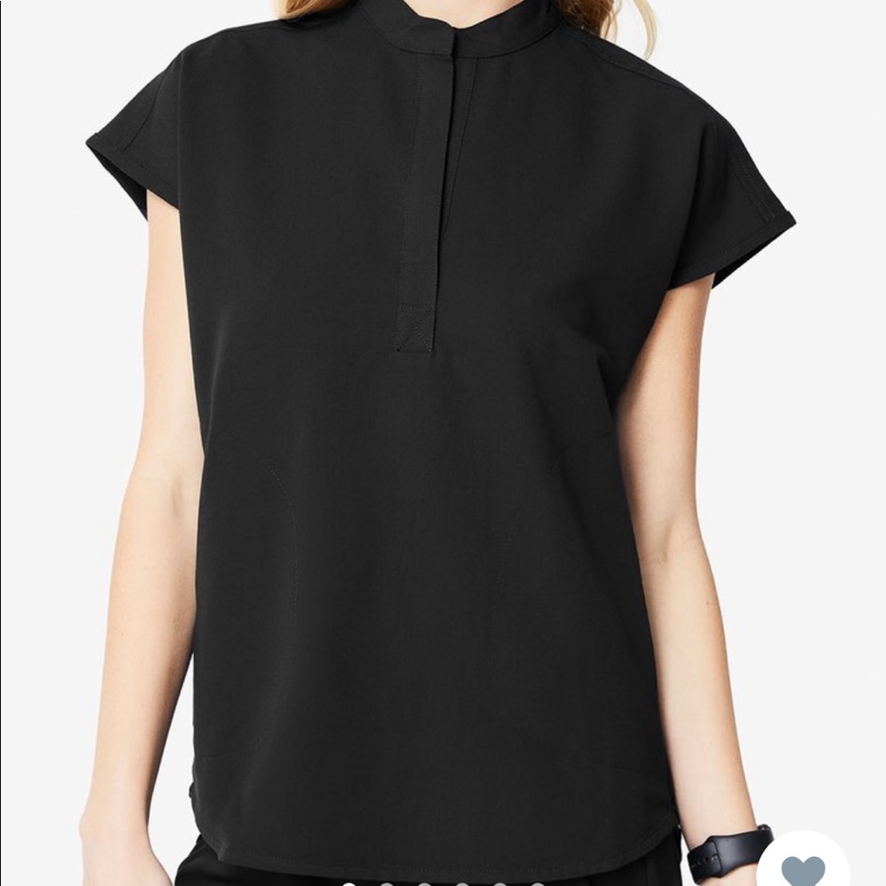 Figs - Black Rafaela Oversized Scrub Top